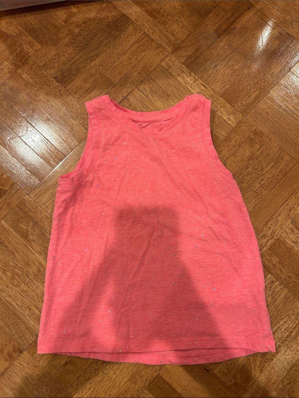Cat & Jack Pink Glitter Tank Top